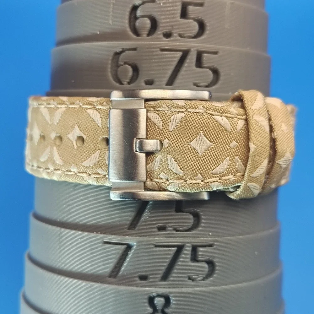Vintage 2003 Fossil TV 32mm Women's Quartz Watch Monogram Strap Fully‎ Restored
